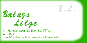 balazs lilge business card